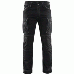 PANTALON DE TRAVAIL SERVICES DENIM STRETCH NOIR TAILLE 46 - BLAKLADER
