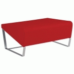 POUF 2 PLACES FACETT PVC URBAN TOMATE