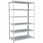 RAYONNAGE D'ARCHIVES RAPID 2 1980X1220X610 6 TAB METAL GRIS