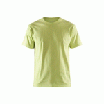 T-SHIRT DE TRAVAIL RESPIRANT 100% COTON UNI 3525 - VERT CITRON - XXL BLAKLADER