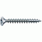 VIS À BOIS TÊTE FRAISÉE POZI FILETAGE TOTAL 5X16MM WIROX PAR 1000 SPAX