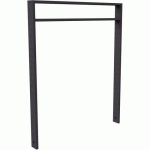 ARCEAU VÉLOS TUBE AVEC BARRE TRANSVERSALE REVÊTEMENT-1000MM - SCHAKE