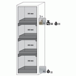 ARMOIRE SÉCURITÉ S-PHOENIX VOL.2-90 S90.196.060.FDAC BLANC - ASECOS