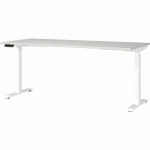 BUREAU RÉGLABLE ÉLECTRIQUE GW-JET - 180CM - GRIS CLAIR/BLANC - GERMANIA