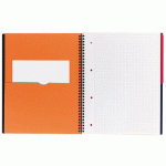 CAHIER SPIRALE OXFORD INTERNATIONAL ACTIVEBOOK A+ 24 X 29,7 CM - PERFORÉ 4 TROUS- PETITS CARREAUX - 160 PAGES