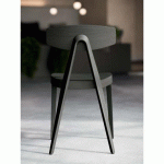 CHAISE BOIS MASSIF GLORIA - ANTHRACITE