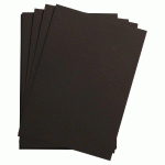 ETIVAL NOIR PAQUET 5F 56X76CM 300G DOUBLE GRAIN - NOIR