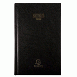 LOT DE 3 - AGENDA DE BUREAU CARRÉ TRAVERS 13,5 X 21 CM JOURNALIER JANVIER À DÉCEMBRE 2026 - NOIR