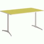 TABLE TAMARIS 160 X 80 PL.VERT ANIS/SABLE PIET.SABLE/ARGENT