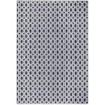 KARAT - TAPIS DE CHAMBRE CASABLANCA MICROFIBRE GRIS ANTHRACITE / NOIR 100 X 100 CM - NOIR