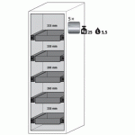 ARMOIRE S-PHOENIX VOL.2-90 S90.196.060.075.FDAC JAUNE - ASECOS