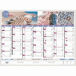 LOT DE 5 - CALENDRIER MURAL 2027 - ZEN - L 55 X 40,5 CM