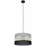 HELAM LIGHTING - HELAM HELEN PLAFONNIER SUSPENSION CYLINDRIQUE NOIR, OR, GRIS 35CM