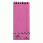 LISTMAKER EUROPA BLOC RELIURE INTÉGRALE 18X7,6CM 120 PAGES LIGNÉ - FUCHSIA - LOT DE 10