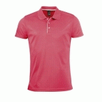 POLO PERSONNALISABLE HOMME EN POLYESTER CORAILFLUO