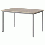 TABLE MALIBU 120X80 T5 4P STRA ABS ACACIA/GRIS 9006
