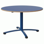 TABLE MALIBU Ø 120 T5 PC STRA ALAISÉ BLEU U525/BLEU 5005