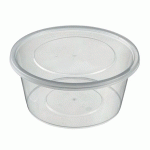 BARQUETTE RONDE SOLIA + COUVERCLE  1250 ML (VENDU PAR 200)