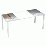 BUREAU EASY OFFICE 180X80CM P. BLC PLATEAU BLC/CRAYON PAPIER - MANUTAN EXPERT