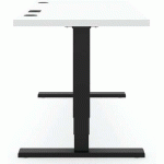 BUREAU ELEMENTS SOLID 2000 AVEC CHARGEUR QI - GRIS - NOIR - ACTIFORCE