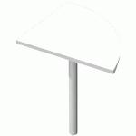 EXTENSION DEMI-LUNE VISUAL - 160 CM - BLANC - ARTARREDI