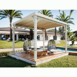 PERGOLA COUVERTE AUTOPORTANTE BOIS STRASBOURG 3 X 3M MADERLAND