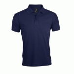 POLO PERSONNALISABLE HOMME PRIME EN POLYESTERFRENCH MARINE