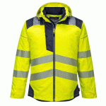 PORTWEST T400 PARKA HV PW3 JAUNE/MARINE - TAILLE M
