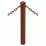 POTELET PROVINCE Ø114 MM CHAINES 2 ANNEAUX AGORA ASP CORTEN - PROCITY