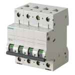 SIEMENS - INTERRUPTEUR MAGNÉTOTHERMIQUE 4-6A 6 KA TYPE C 4 MODULES