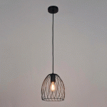 SUSPENSION 1 LUMIÈRE EN MÉTAL MÉTAL PEINT. ABAT-JOUR DÔME EN MÉTAL - MANUTAN COLLECTIVITÉS