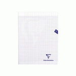 CAHIER PIQUÉ CLAIREFONTAINE MIMESYS 24 X 32 CM GRANDS CARREAUX 96 PAGES - INCOLORE