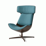 FAUTEUIL LOUNGE CLEO BRONZE - BLEU CLAIR