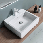 LAVABO VASQUE À POSERR OU MONTER AU MUR EVIER DESIGN BRUXELLES 712 53,5 X 46 X 13,5CM - BLANC - SOGOOD