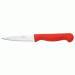 MATFER - COUTEAU D'OFFICE 70 MM MANCHE POLYÉTHYLÈNE ROUGE - 467904