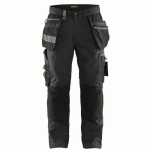 PANTALON DE TRAVAIL ARTISAN STRETCH GRIS FONCÉ/NOIR TAILLE 40 - BLAKLADER