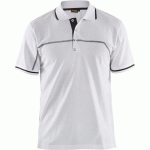 POLO BICOLORE BLANC/GRIS FONCÉ TAILLE L - BLAKLADER