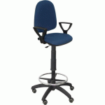 TABOURET AYNA BRAS FIXE - ROUE POUR PARQUET - BLEU MARINE - PIQUERAS Y CRESPO