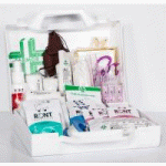 VALISE DE SECOURS « MULTIRISQUES » 6/8 PERSONNES EN COFFRET BLANC