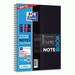 CAHIER OXFORD NOTEBOOK - B5 - 160 PAGES - 5X5 - CARTE REMBORDEE RIGIDE