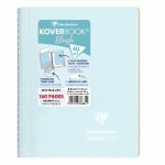 CARNET RELIURE INTÉGRALE ENVELOPPANTE KOVERBOOK BLUSH A5 160 PAGES PETITS CARREAUX COUVERTURE POLYPROPYLÈNE OPAQUE BICOLORE - ASSORTIS - LOT DE 5