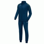 ENSEMBLE SURVÊTEMENT DE FOOT POLYESTER VESTE ET PANTALON ENFANT - JAKO - CLASSICO BLEU MARINE/JAUNE