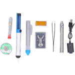 KIT DE FER À SOUDER PORTABLE, OUTIL DE SOUDAGE ALIMENTÉ PAR BATTERIE RECHARGEABLE USB 510, INTÉRIEUR ET EXTÉRIEUR