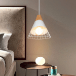 LUSTRE SUSPENSION EN FORME BADMINTON EN MÉTAL E27 POUR CHAMBRE BAR BLANC - BLANC