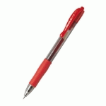 LOT DE 2 - STYLO ROLLER PILOT G2+ RÉTRACTABLE POINTE 0,7 MM ROUGE