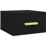 TABLE DE CHEVET MURALE NOIR 35X35X20 CM