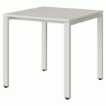 TABLE MALIBU 80X80 T6 SOUDÉ STR ABS BLC SEL W911/BLC 9016