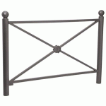 BARRIÈRE PROVINCE ROSACE 1.57 M BOULE - ZINC GRIS PROCITY - PROCITY
