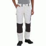 PANTALON DE PEINTRE-MAÇON AVEC POCHES GENOUILLÈRES 48 BLANC