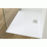 RECEVEUR BIOTEC BLANC EXTRA-PLAT ANTIGLISSE 160X80X4CM - KINEDO - RD1161AD